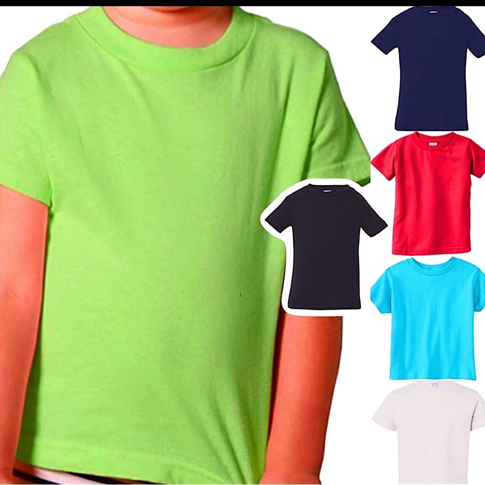 NEW Rabbit Skins Classic Cotton 6 pack T-shirts